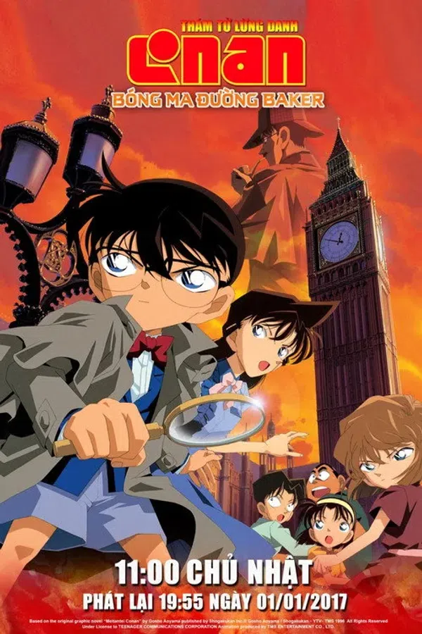 Poster phim Thám Tử Lừng Danh Conan: Bóng Ma Đường Baker trên PhimMoi