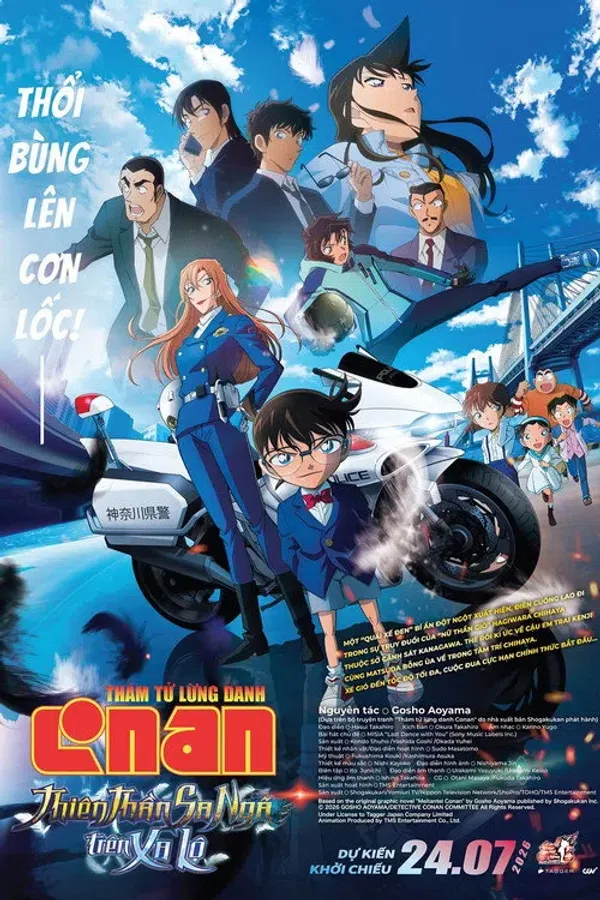 Poster phim Thám Tử Lừng Danh Conan: Thiên Thần Sa Ngã Trên Xa Lộ trên PhimMoi