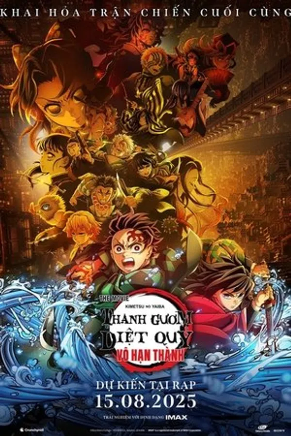 Poster phim Thanh Gươm Diệt Quỷ: Vô Hạn Thành trên PhimMoi